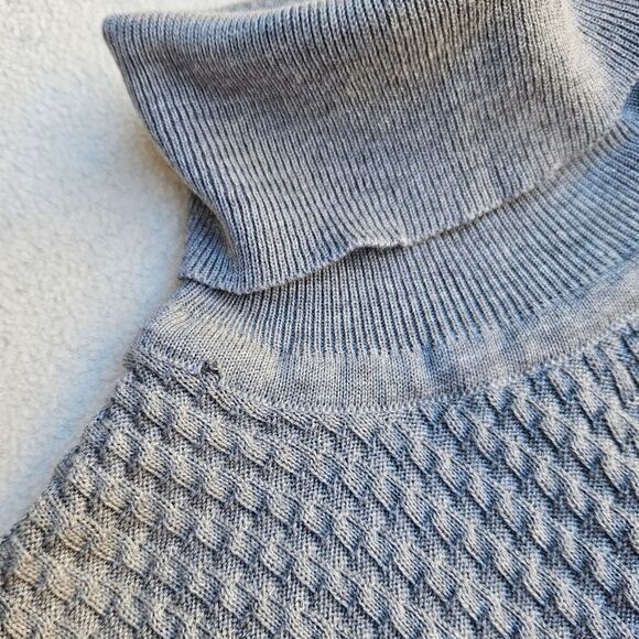 Vercini Gray Knit Turtleneck Sweater Size 3XL - Picture 7 of 13